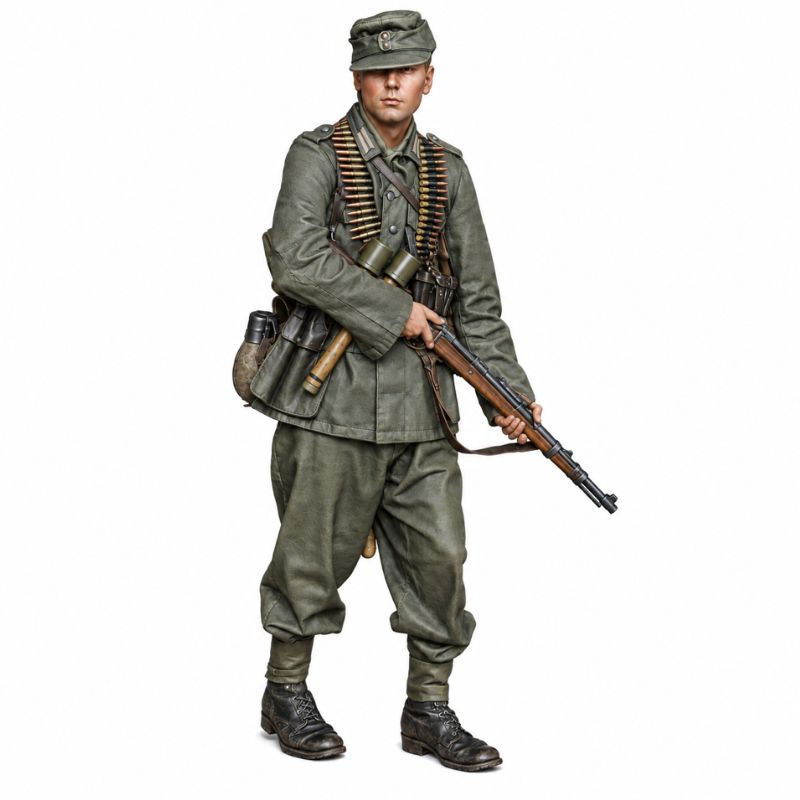 German WW2 mid-Late war army (Heer) Infantry soldier 1/16